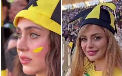 ببینید/ دختران شیرازی طرفدار فجر سپاسی در بازی مقابل استقلال 