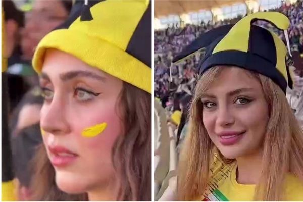 ببینید/ دختران شیرازی طرفدار فجر سپاسی در بازی مقابل استقلال 