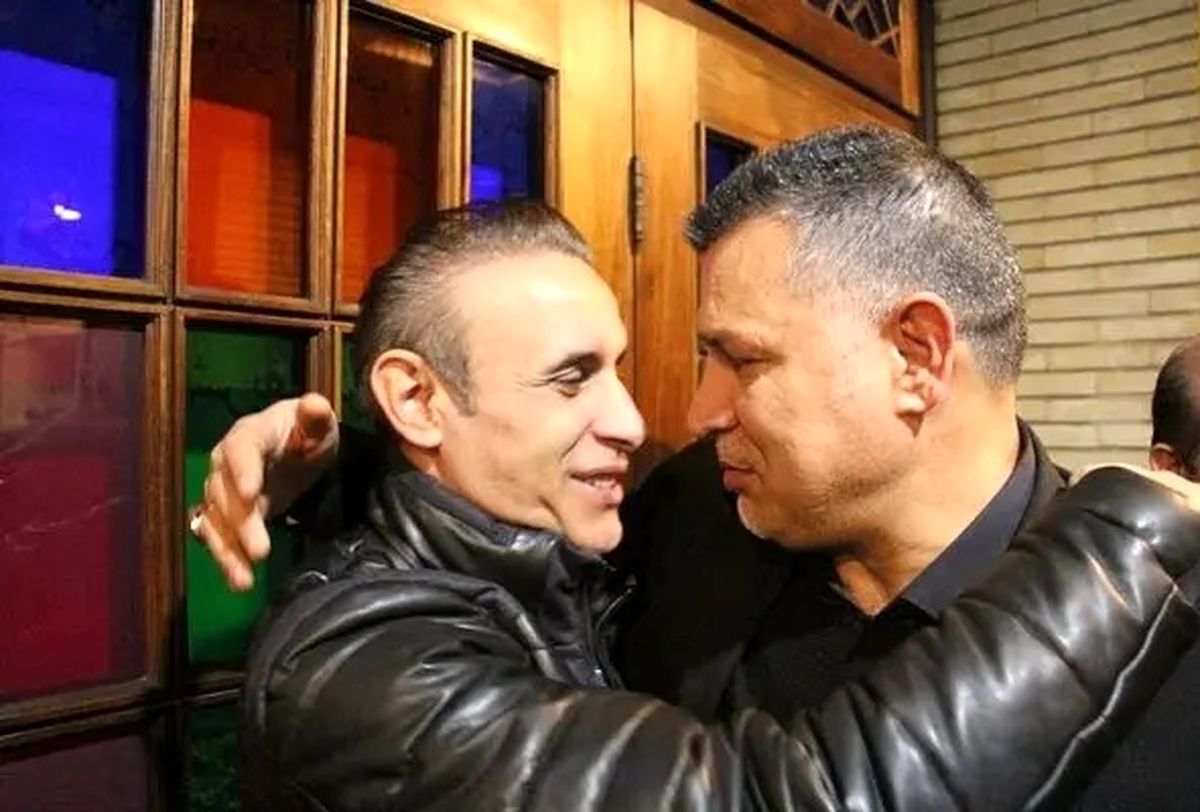 علی دایی و یحیی گل محمدی در مدرسه ای در جنوب تهران/ عکس