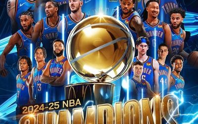 قهرمانی تاریخی ثبت شد؛ اوکلاهاما سیتی تاندر قهرمان بسکتبال NBA شد