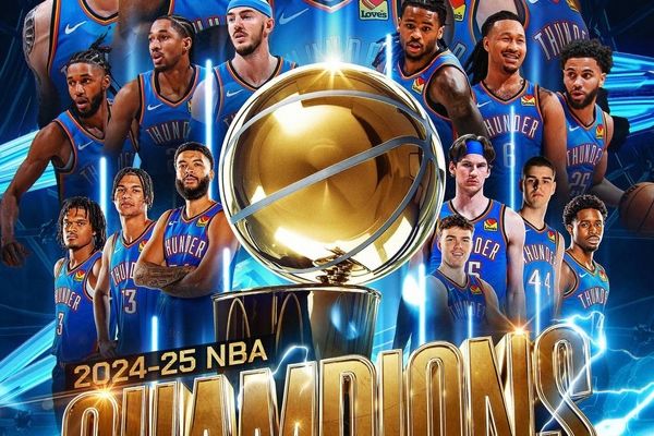 قهرمانی تاریخی ثبت شد؛ اوکلاهاما سیتی تاندر قهرمان بسکتبال NBA شد
