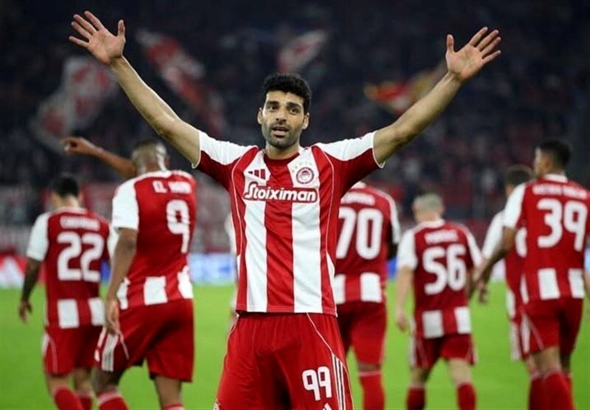 برد پرگل المپیاکوس با درخشش مهدی طارمی